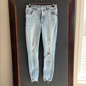 Light Blue Distressed Women's Jeans